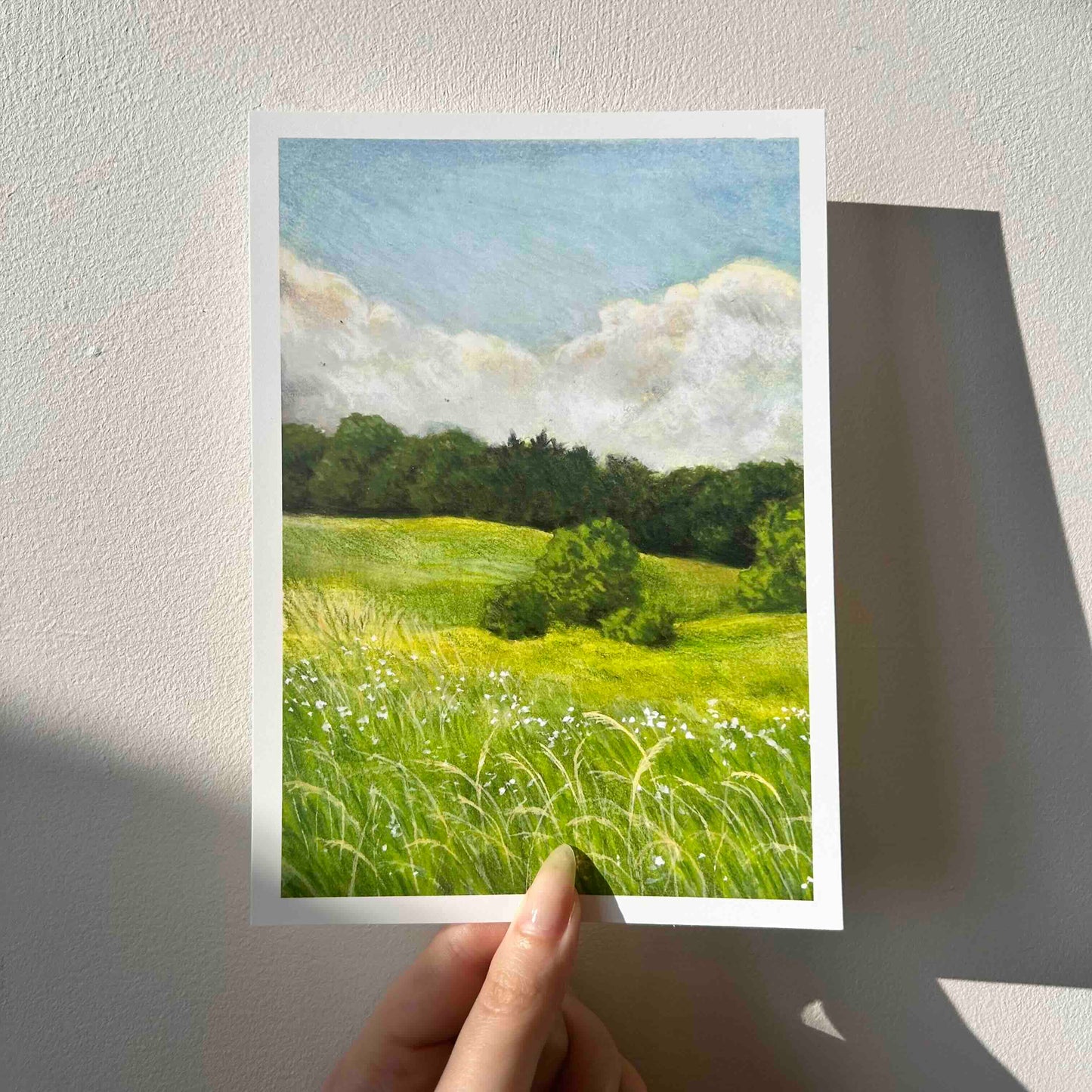 Set of 4 Nature Gouache Mini Prints 5" x 7"