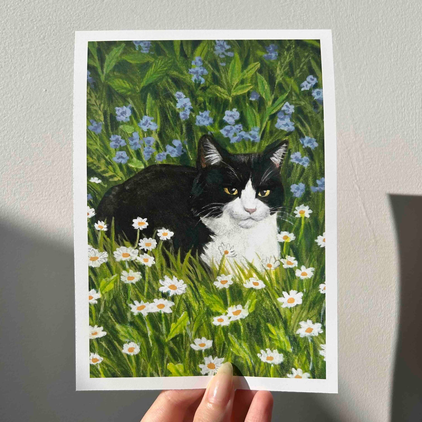 Set of 4 Nature Gouache Mini Prints 5" x 7"