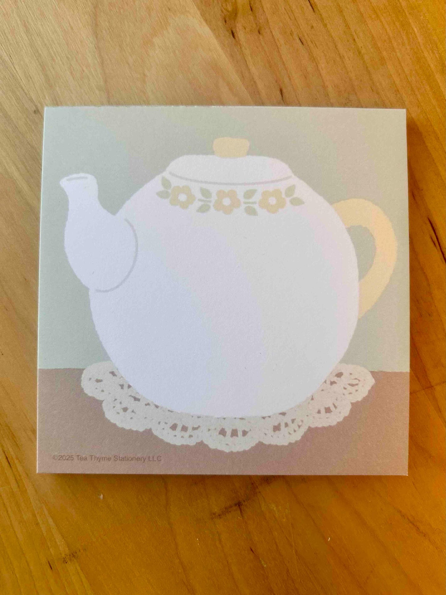 Teapot Memo Pad 25 sheets 4" x 4"