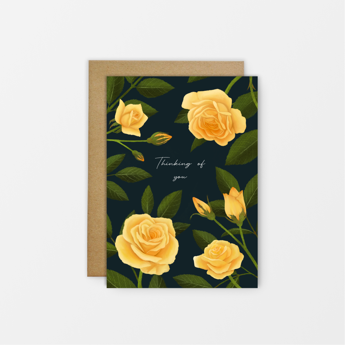 Yellow Rose Card