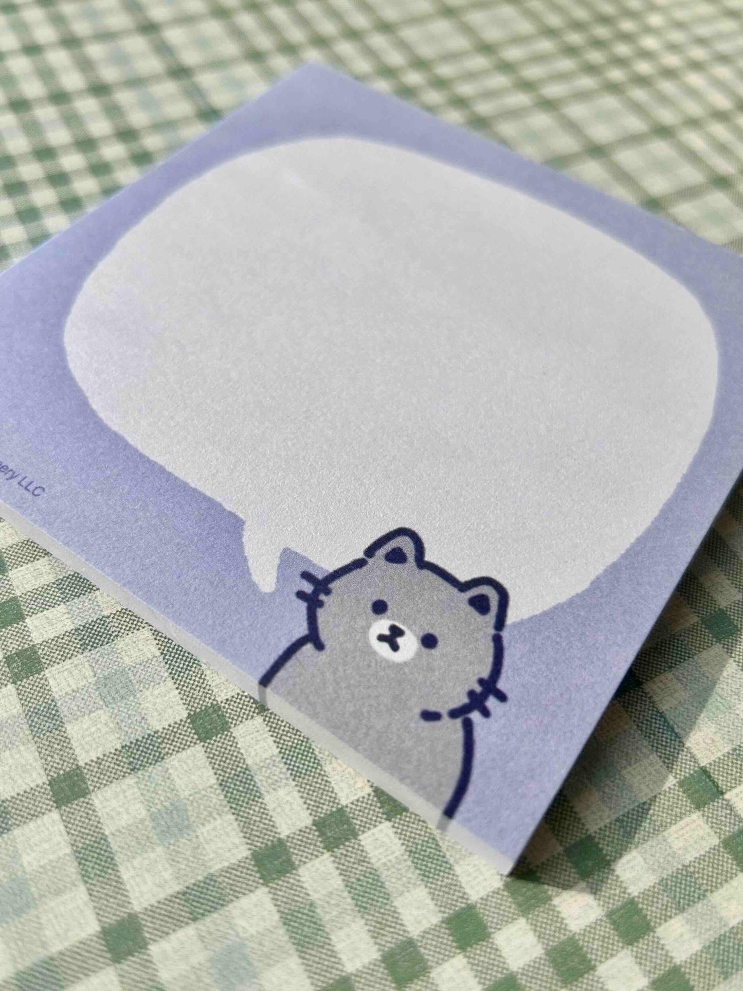Cat Speech Bubble Memo Pad (Old Design) 50 sheets 4" x 4"
